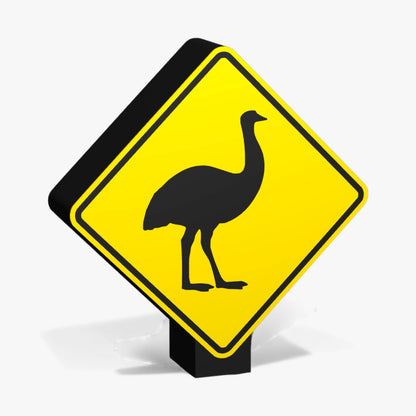 Emus Crossing Australian Road Sign Lampe