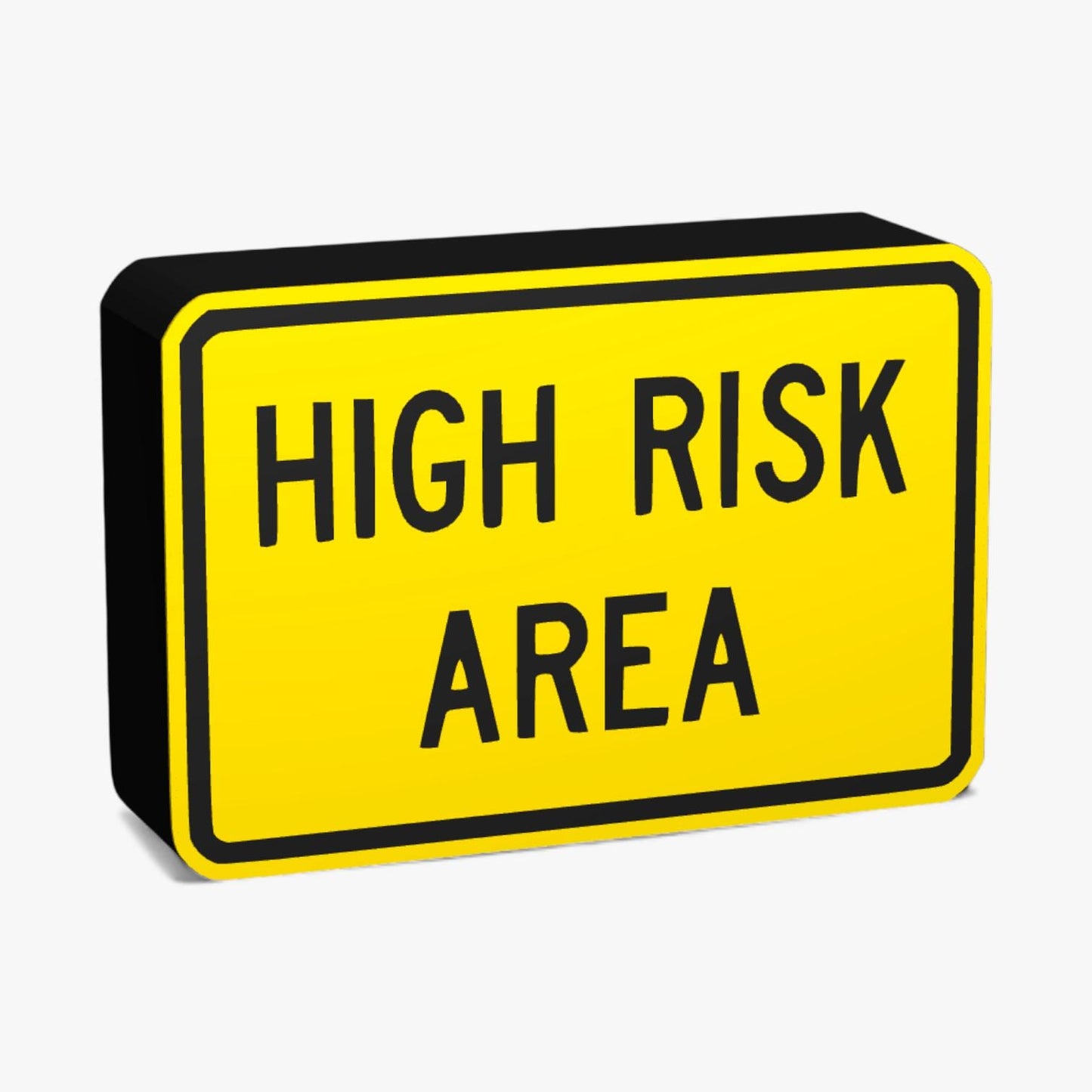 High Risk Area Australian Road Sign Lampe