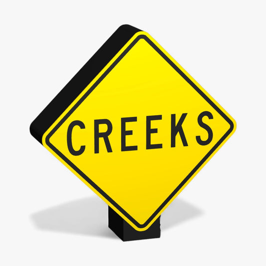 Creeks Australian Road Sign Lampe