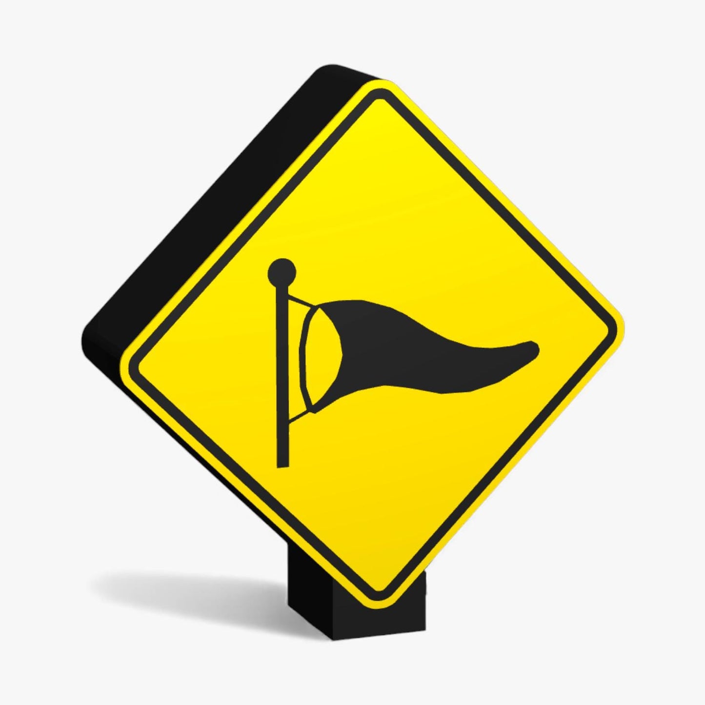 Wind Gusts Australian Road Sign Lampe