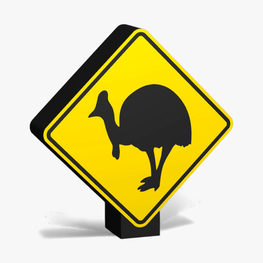 Cassowary Australian Road Sign Lampe