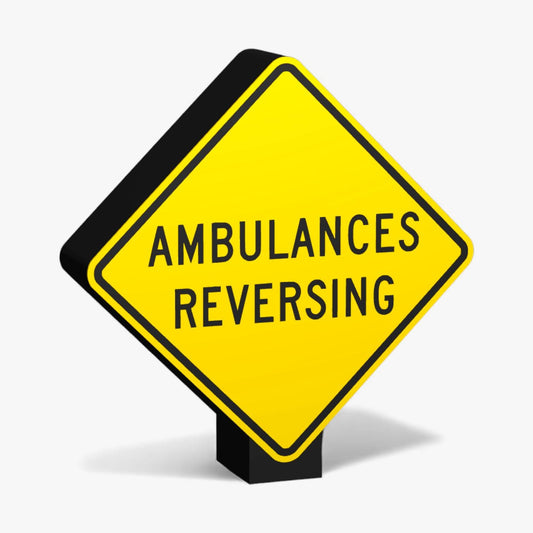 Ambulances Reversing Australian Road Sign Lampe