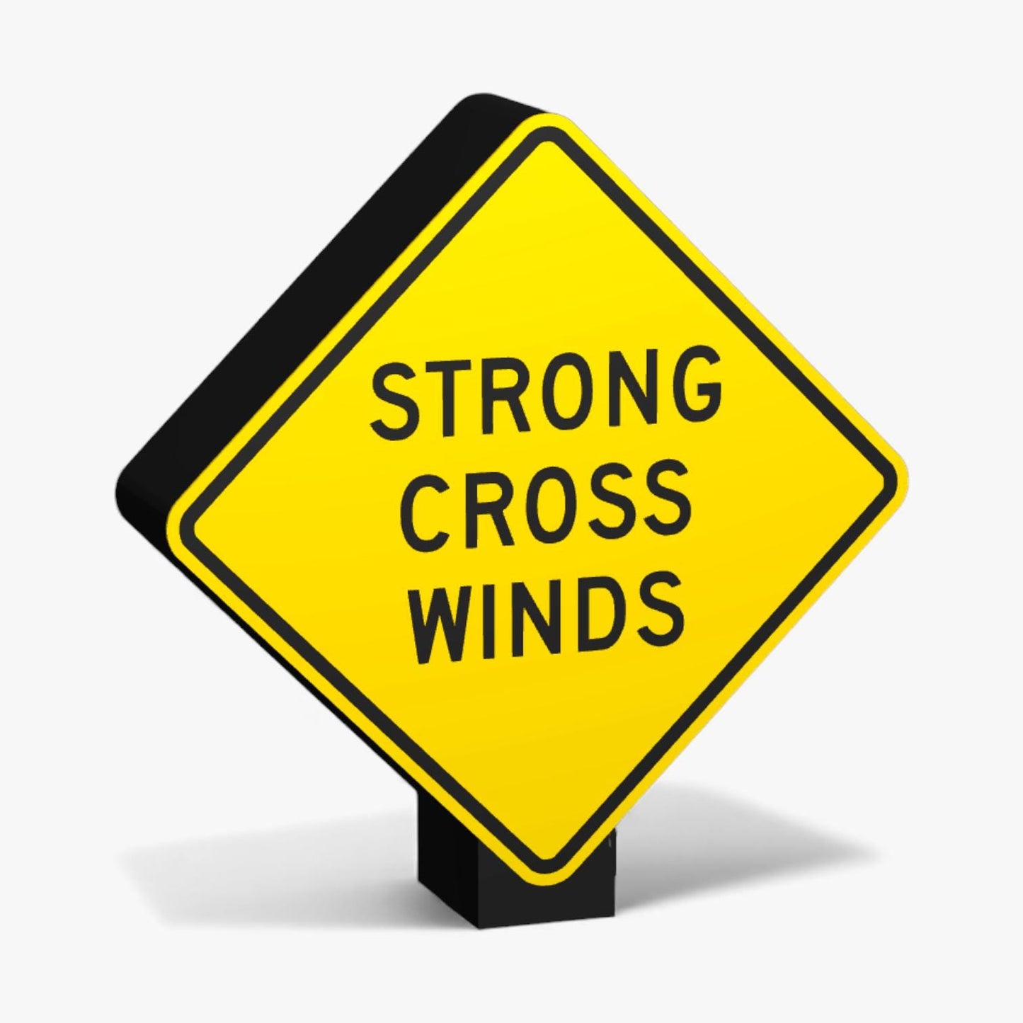Strong Cross Winds Australian Road Sign Lampe