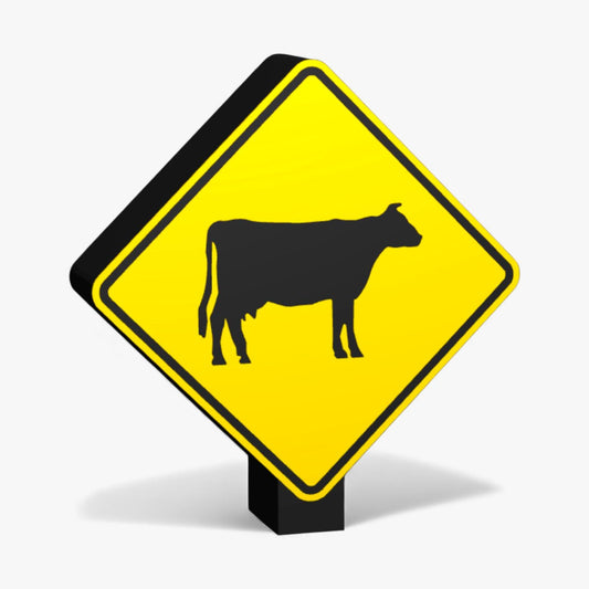 Cows Australian Road Sign Lampe