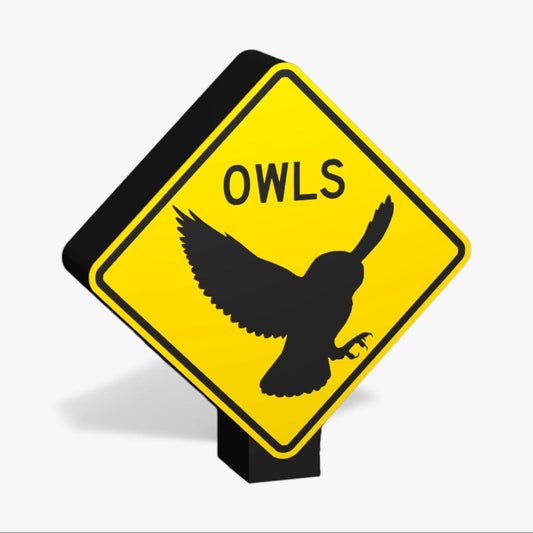 Owls Crossing Australian Road Sign Lampe