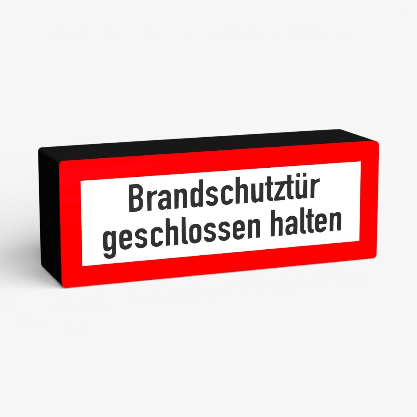 Brandschutztür geschlossen halten Feuerwehrzeichen Lampe