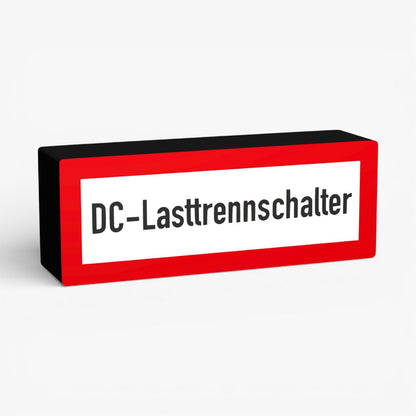 DC-Lasttrennschalter Feuerwehrzeichen Lampe