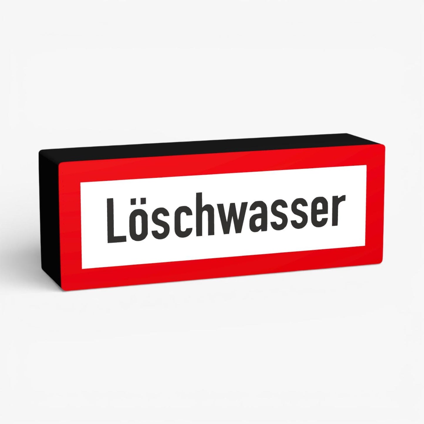 Löschwasser Feuerwehrzeichen Lampe