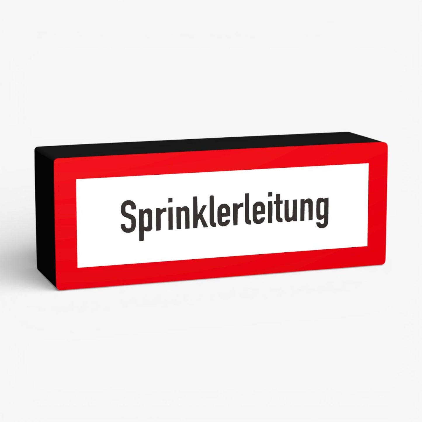 Sprinklerleitung Feuerwehrzeichen Lampe