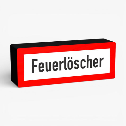 Feuerlöscher Feuerwehrzeichen Lampe