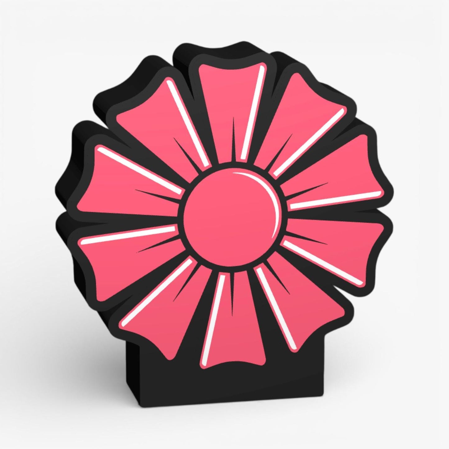 Hellrosa-Blume Lampe