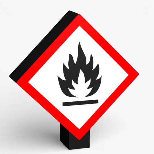 Flamme GHS-Kennzeichnungen Lampe