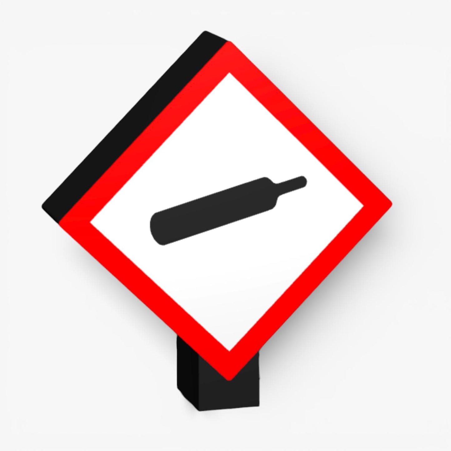 Gasflasche GHS-Kennzeichnungen Lampe