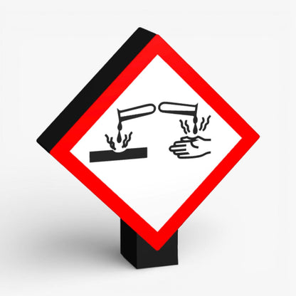 Ätzwirkung GHS-Kennzeichnungen Lampe