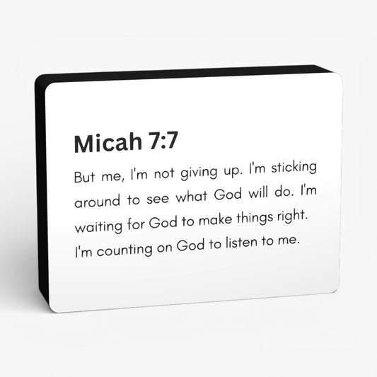 Micah 7:7 Bibelverse Lampe