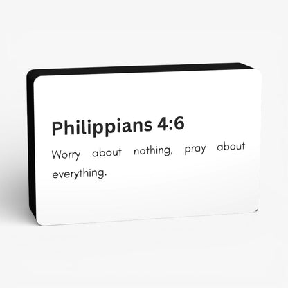 Philippians 4:6 Bibelverse Lampe
