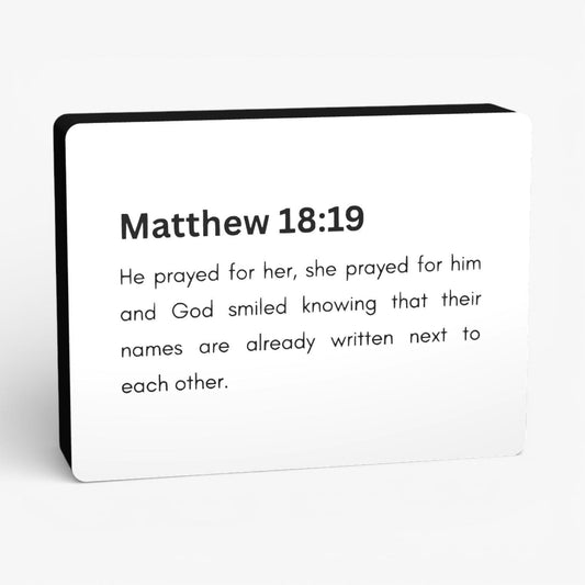 Matthew 18:19 Bibelverse Lampe