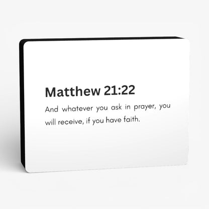Matthew 21:22 Bibelverse Lampe