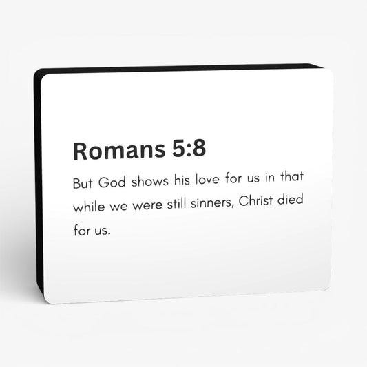 Romans 5:8 Bibelverse Lampe