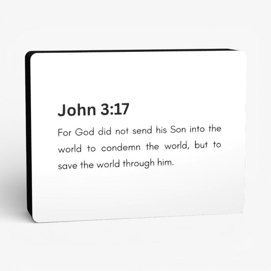 John 3:17 Bibelverse Lampe