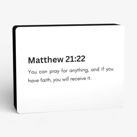 Matthew 21:22 Bibelverse Lampe