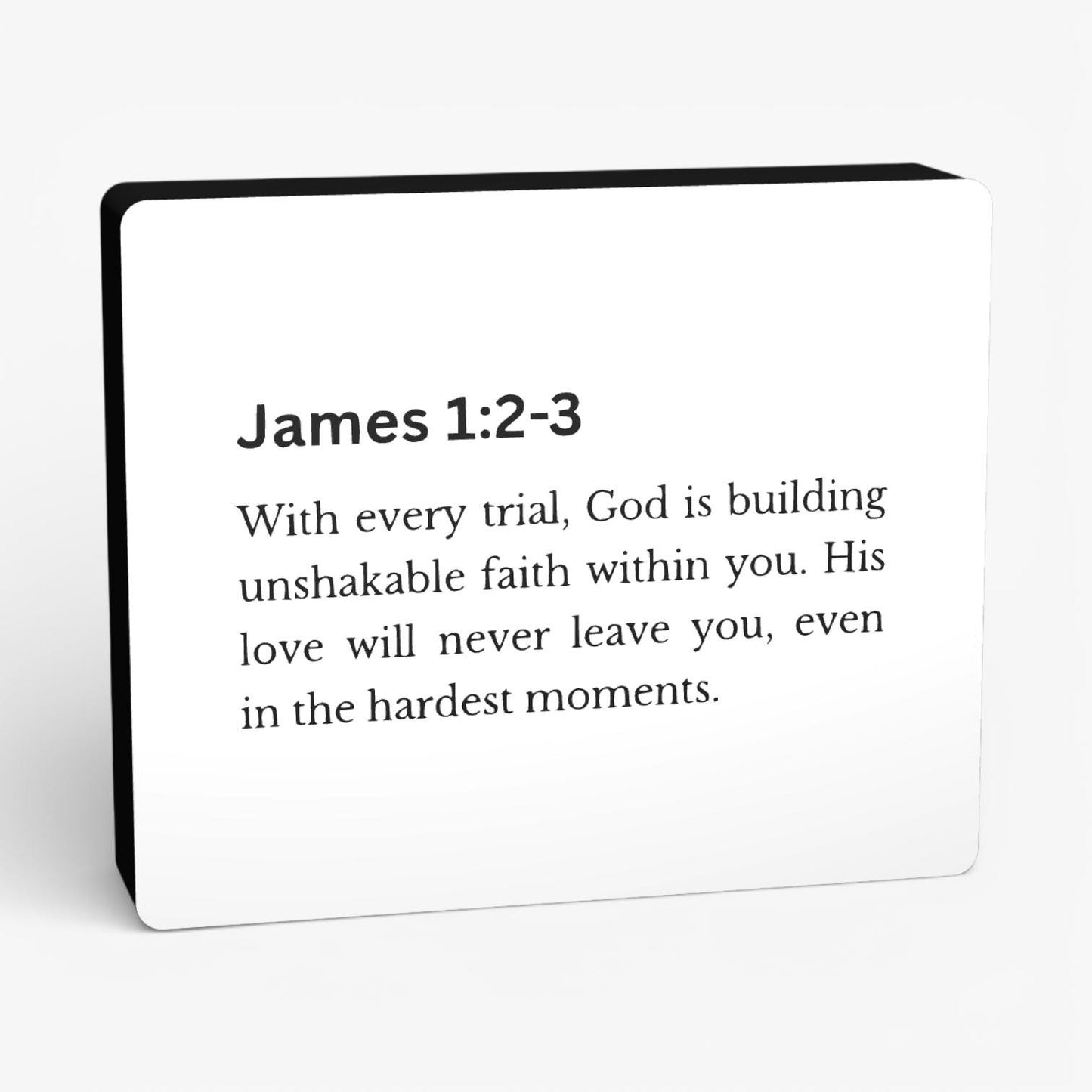 James 1:2-3 Bibelverse Lampe