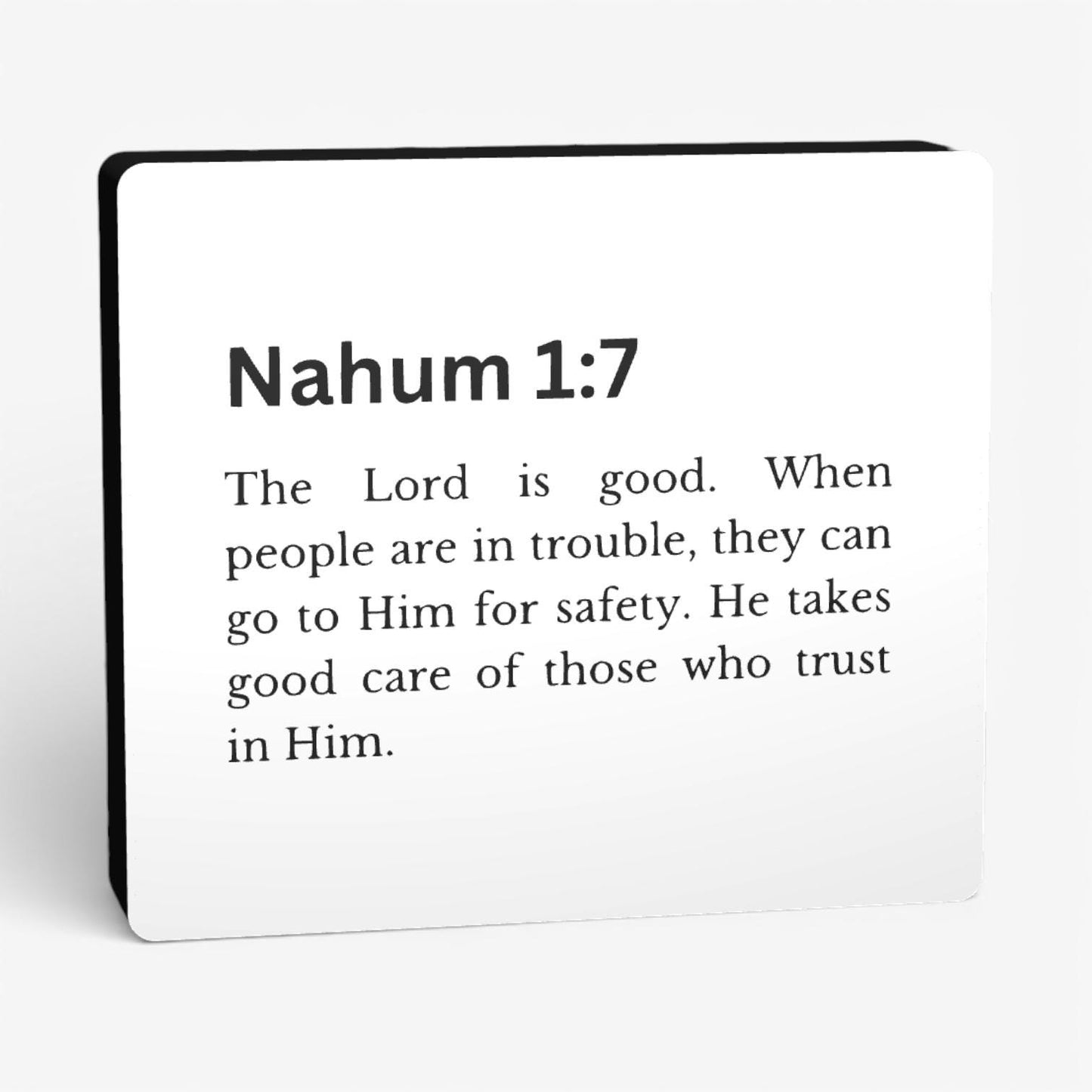 Nahum 1:7 Bibelverse Lampe