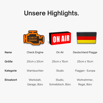 Feuer- u. Explosionsgefahr! Feuerwehrzeichen Lampe