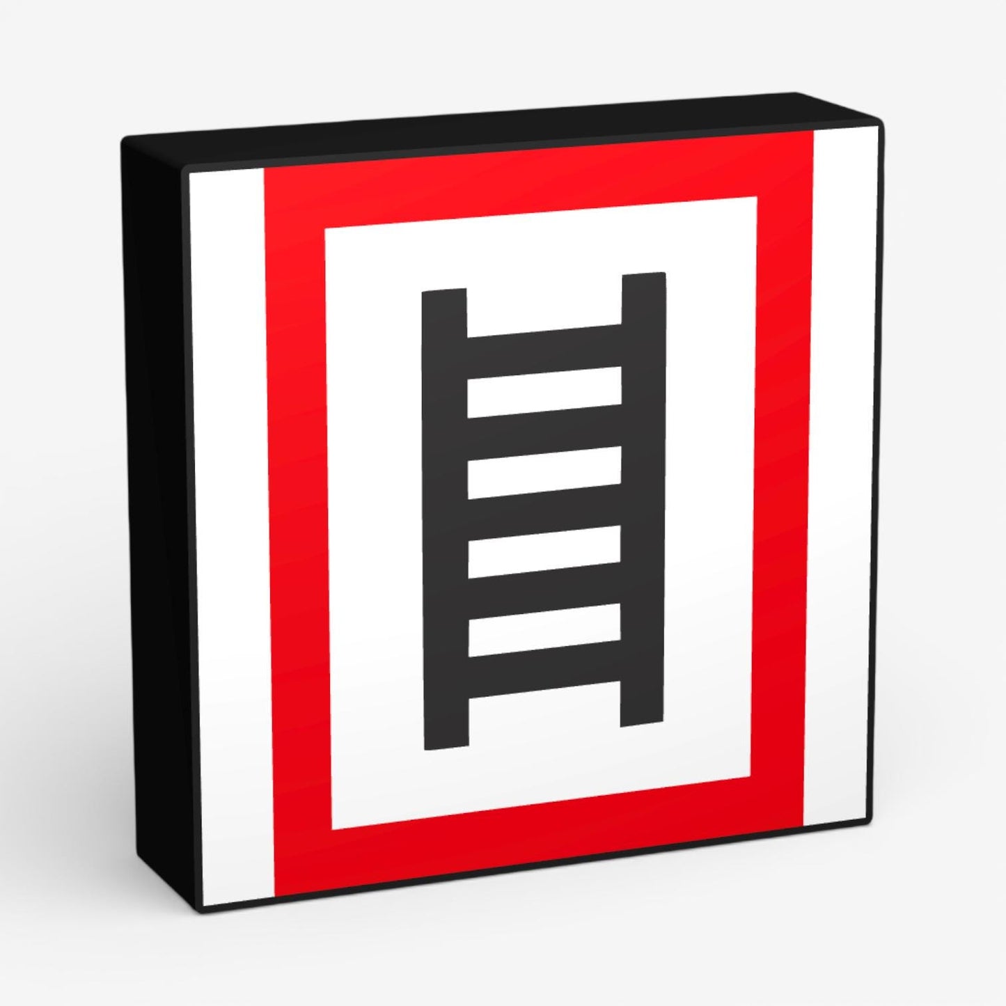 Stelle zum Anleitern Feuerwehrzeichen Lampe