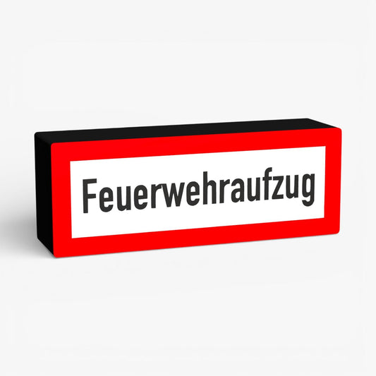 Feuerwehraufzug Feuerwehrzeichen Lampe