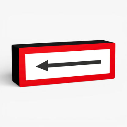Richtungspfeil links Feuerwehrzeichen Lampe