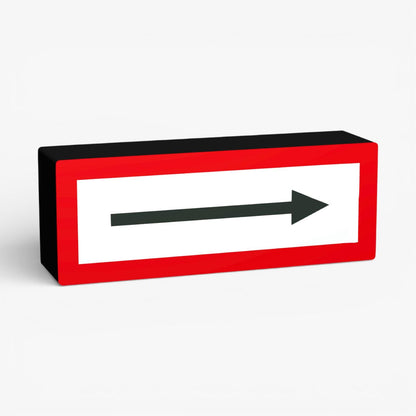 Richtungspfeil rechts Feuerwehrzeichen Lampe