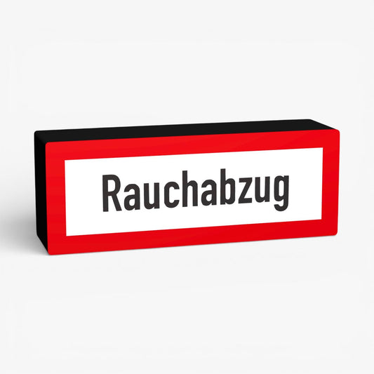 Rauchabzug Feuerwehrzeichen Lampe