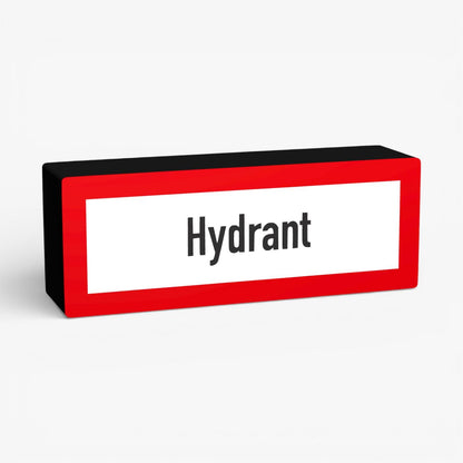 Hydrant Feuerwehrzeichen Lampe