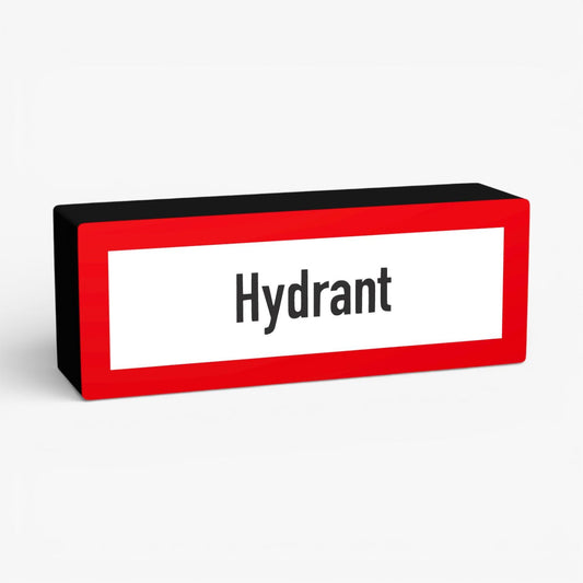 Hydrant Feuerwehrzeichen Lampe