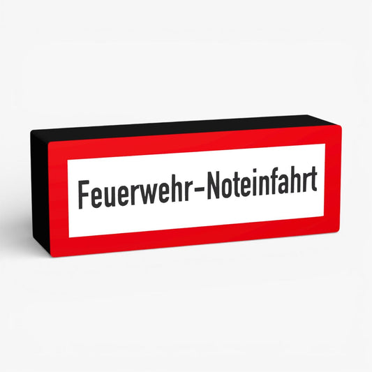 Feuerwehr-Noteinfahrt Feuerwehrzeichen Lampe