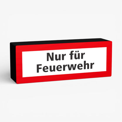 Nur für Feuerwehr Feuerwehrzeichen Lampe