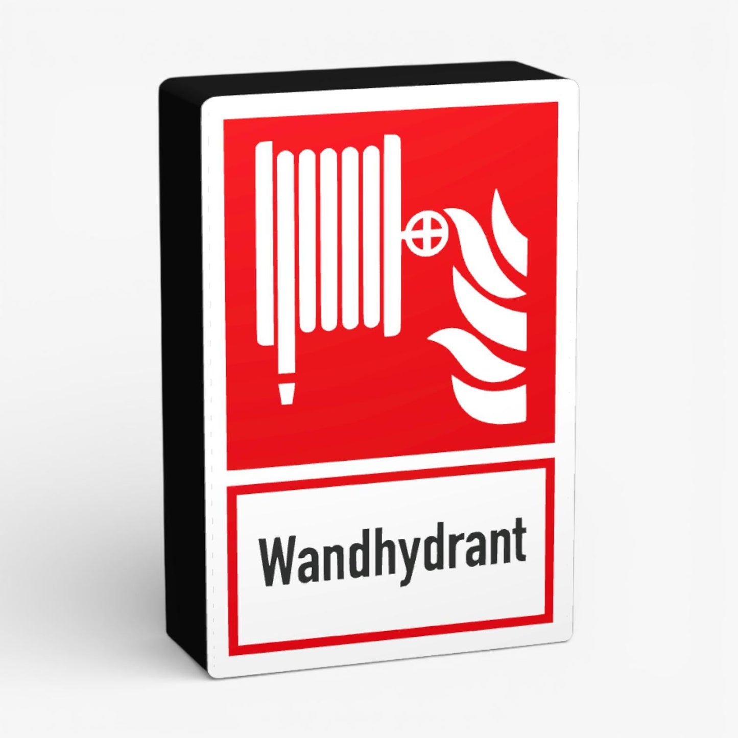 Wandhydrant Rechteck Feuerwehrzeichen Lampe