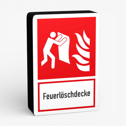Feuerschutzdecke Rechteck Feuerwehrzeichen Lampe