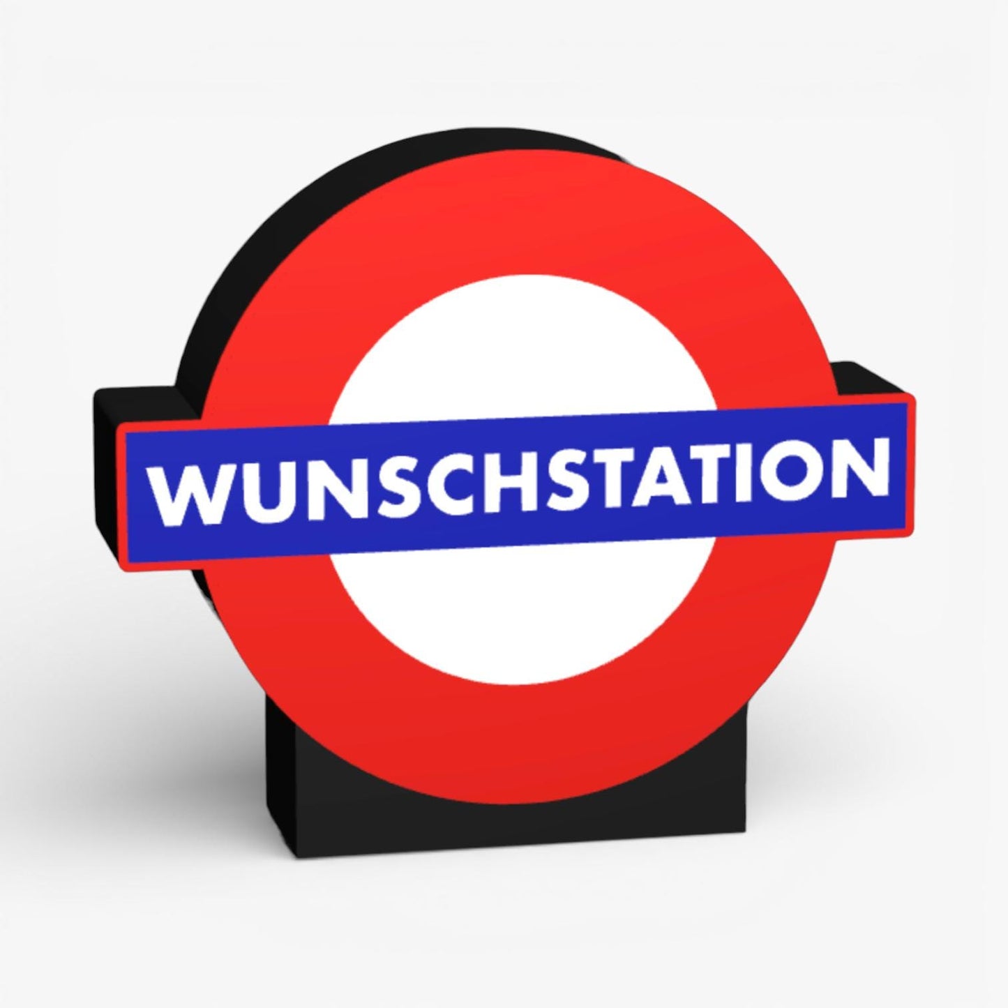 Personalisierte London Underground Station Lampe