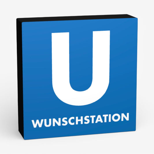 Personalisierte U-Bahn Station Lampe