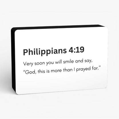 Philippians 4:19 Bibelverse Lampe