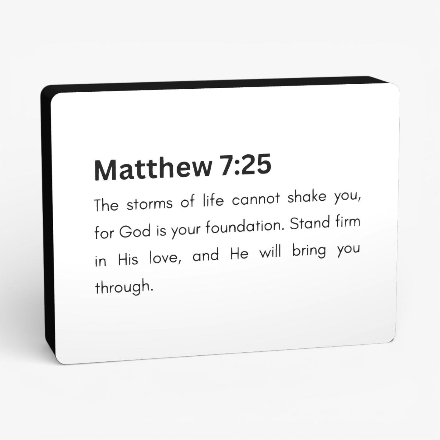 Matthew 7:25 Bibelverse Lampe