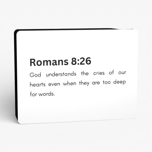 Romans 8:26 Bibelverse Lampe