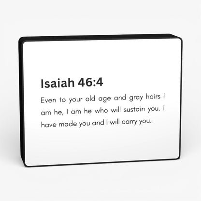 Isaiah 46:4 Bibelverse Lampe