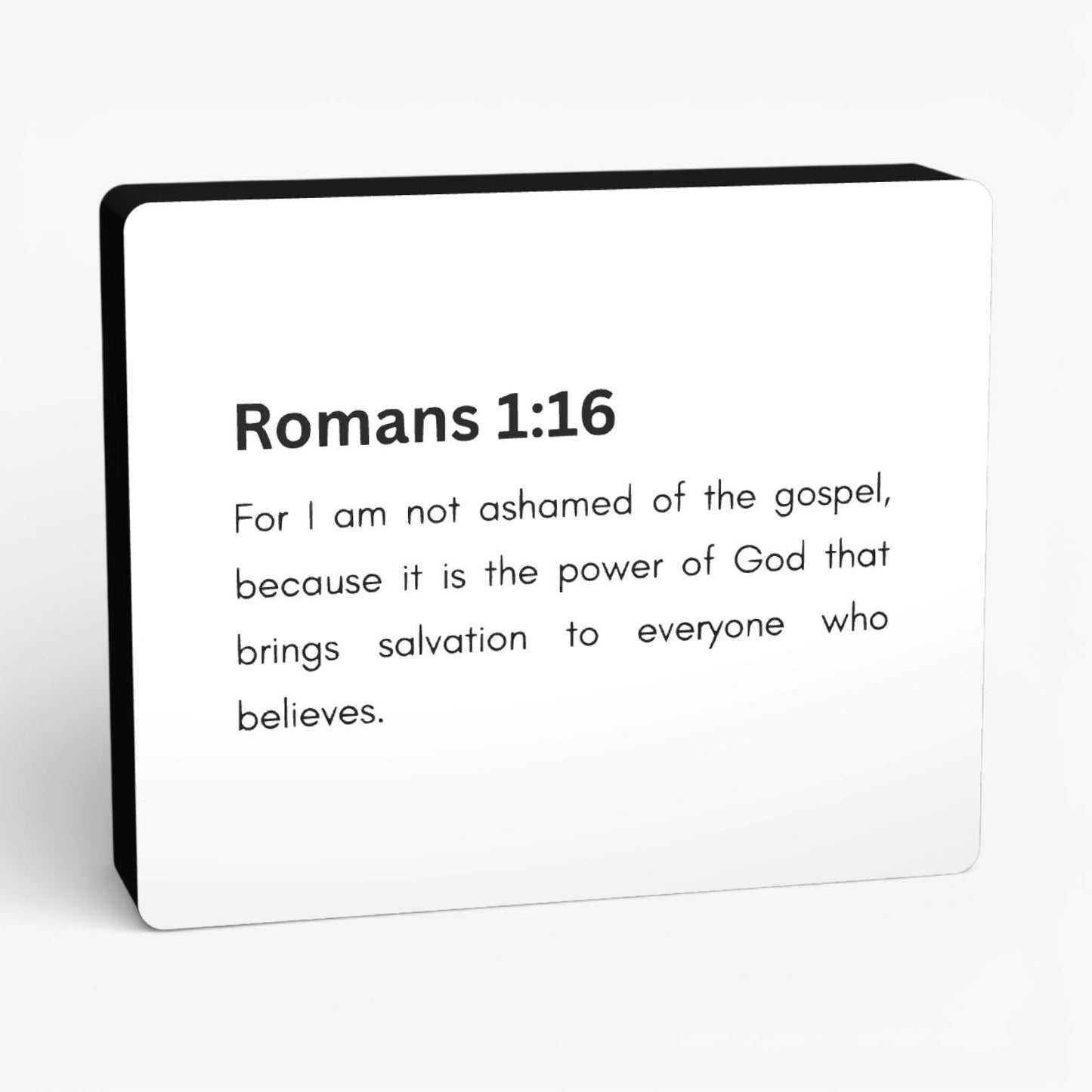 Romans 1:16 Bibelverse Lampe