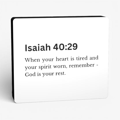 Isaiah 40:29 Bibelverse Lampe