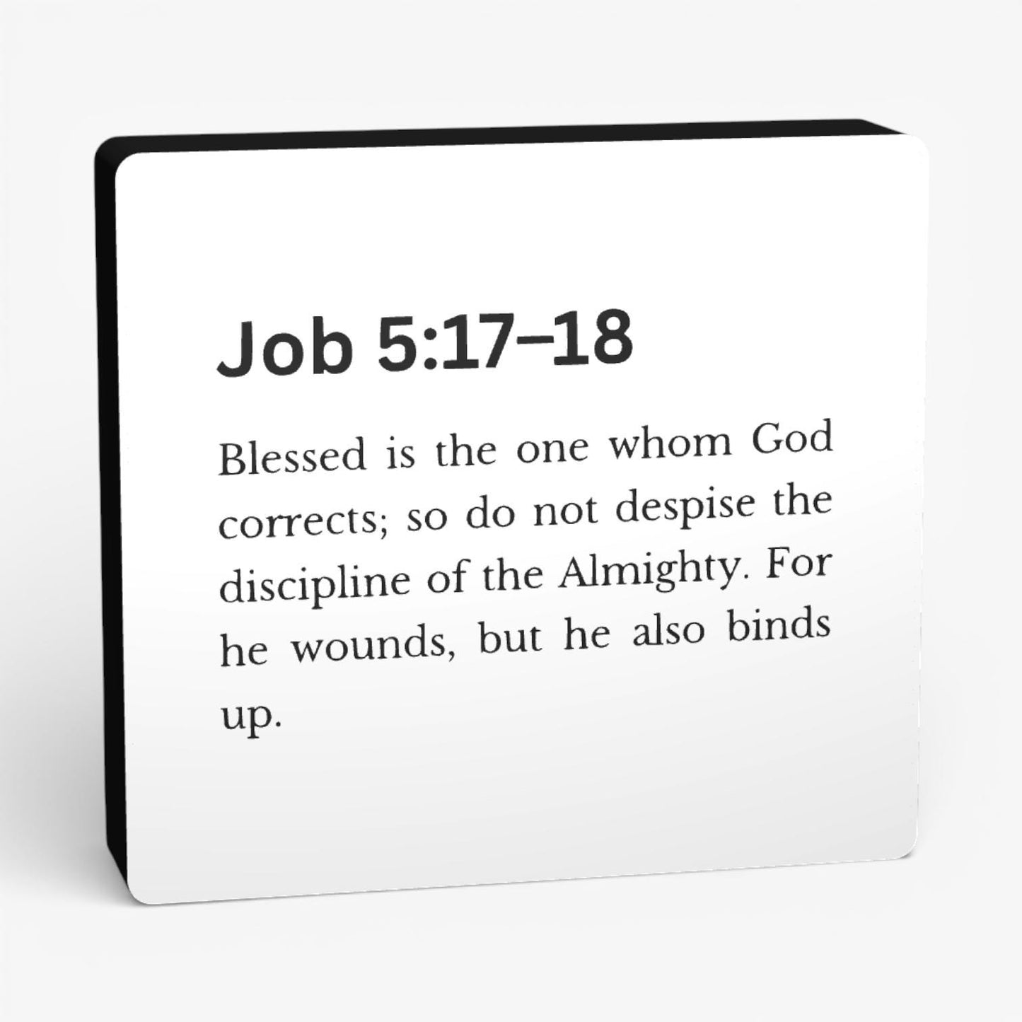 Job 5:17-18 Bibelverse Lampe