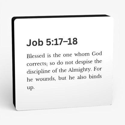 Job 5:17-18 Bibelverse Lampe