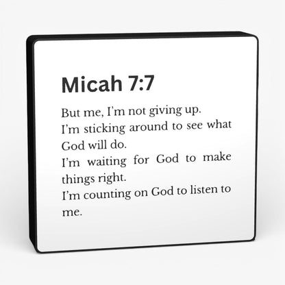 Micah 7:7 Bibelverse Lampe